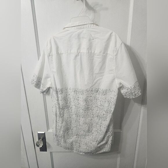 Topman Button Down Shirt, Black And White Sz Large - Picture 4 of 4